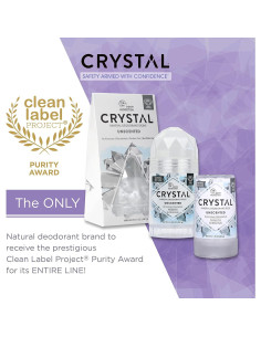 Desodorante Mineral CRYSTAL Travel Stick 2x1.5oz Sin Fragancia 2