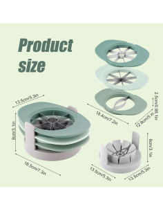Cortador de Frutas 4 en 1 Gosknor Verde Acero Inoxidable 2