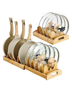 Organizador Expandible de Ollas y Sartenes Teenyyou 34.5-65 cm Madera