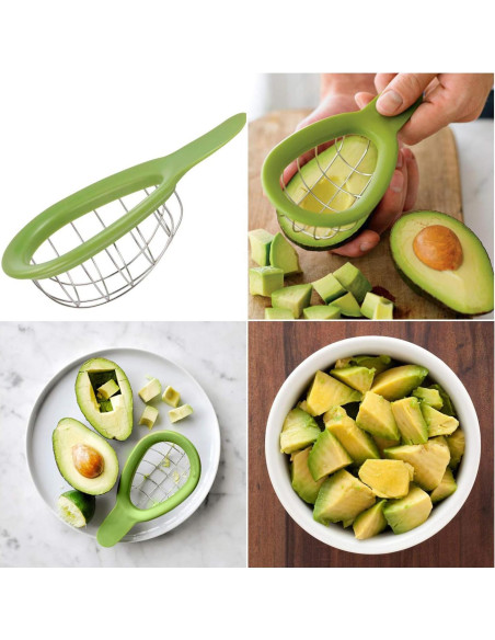 Juego de 3 Piezas para Cortar Aguacate Jugetware - Herramienta Multifuncional Juego de 3 Piezas para Cortar Aguacate Jugetware - Herramienta Multifuncional