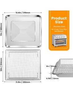 Bandeja de Reemplazo para Freidora de Aire Cuisinart 30.99x27.94cm 2