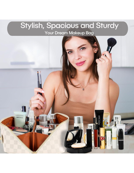 Bolsa Cosmética de Viaje ALEXTINA - Gran Capacidad, Impermeable