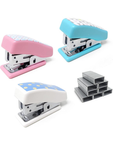 Grapadora Mini Portátil Honbay con 640 Grapas No.12