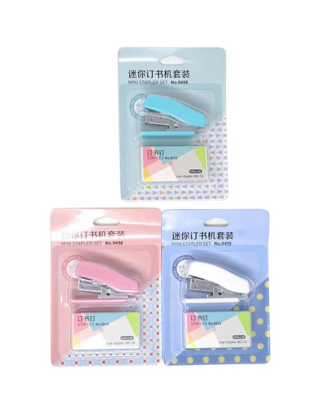 Grapadora Mini Portátil Honbay con 640 Grapas No.12