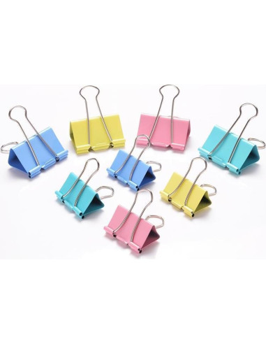 170 Clips de Papel de Colores PENGJINYU - 4 Tamaños Variados