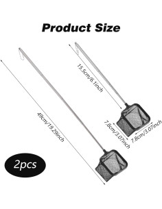 Red de Pescado SynHHergyx para Acuario 2 Piezas 7.6 cm 2