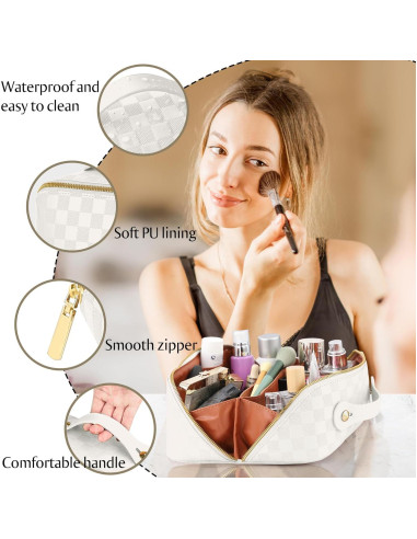 Bolsa Cosmética de Viaje ALEXTINA - Gran Capacidad, Impermeable