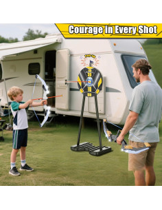 Set de Arco y Flecha LED TIGTECGAME con 20 Flechas y Objetivo 2