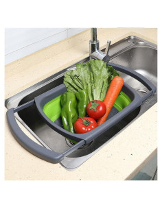Colador Colapsable sobre el Fregadero Roaming Cooking 39.5x25.9cm