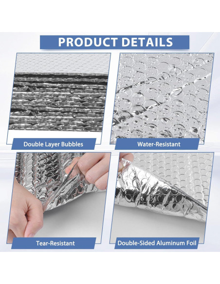 Hoja de Aislamiento Burbuja FONUNO 6mm 61x152cm 8 Pcs