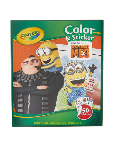 Libro de Colorear Crayola Mi Villano Favorito con Stickers
