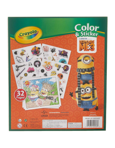 Libro de Colorear Crayola Mi Villano Favorito con Stickers