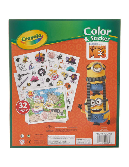 Libro de Colorear Crayola Mi Villano Favorito con Stickers Libro de Colorear Crayola Mi Villano Favorito con Stickers