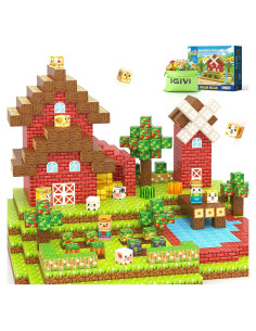 Bloques Magnéticos IGIVI 100PCS Granja Coloridos 2.54cm