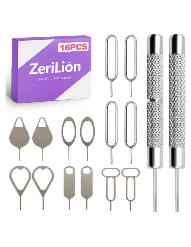 16 Herramientas de Expulsión SIM ZeriLion - Acero Inoxidable