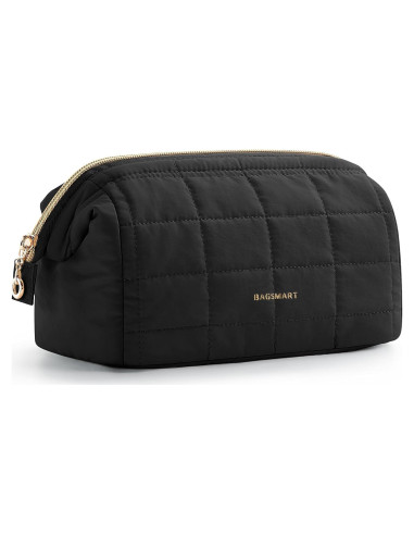 Bolsa de Maquillaje Acolchada BAGSMART Negra 23x11x15 cm