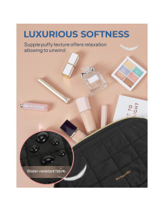 Bolsa de Maquillaje Acolchada BAGSMART Negra 23x11x15 cm 2