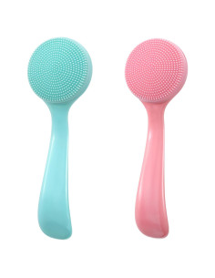 2 Cepillos Faciales de Silicona Ajcotahm para Limpieza de Piel