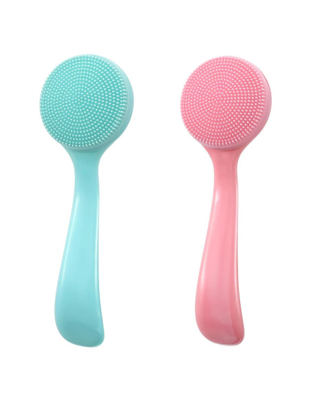 2 Cepillos Faciales de Silicona Ajcotahm para Limpieza de Piel