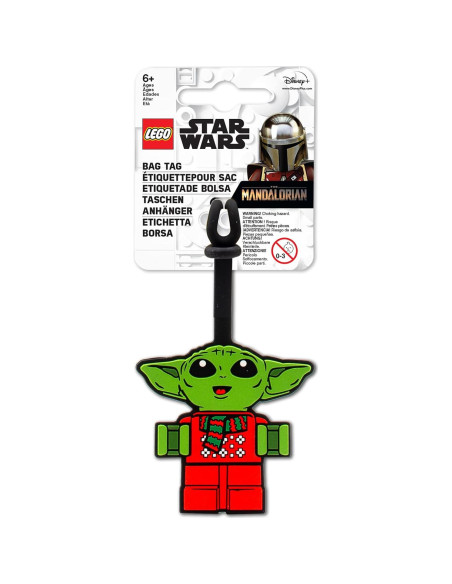 Etiqueta de Equipaje Silicona LEGO Star Wars Grogu 16.5 cm Etiqueta de Equipaje Silicona LEGO Star Wars Grogu 16.5 cm