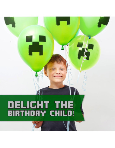 Kit de Fiesta de Cumpleaños Minecraft Unique para 16 Invitados