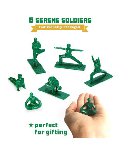 Set de 6 Soldados de Juguete Yoga Humango - Decoración Zen 2