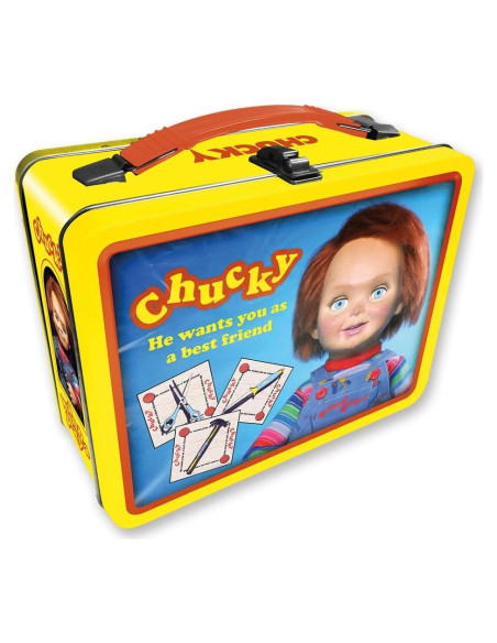 Caja de Almacenamiento de Lata NMR Chucky 3D Amarillo 3.4L