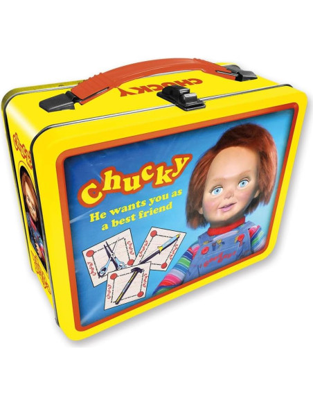 Caja de Almacenamiento de Lata NMR Chucky 3D Amarillo 3.4L