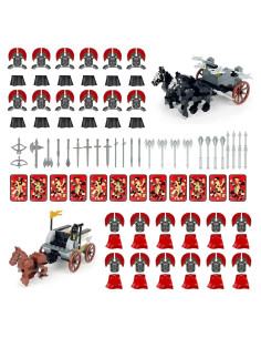 Conjunto de Bloques de Construcción Medieval Romana Shantou - 24 Figuras