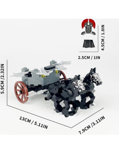 Conjunto de Bloques de Construcción Medieval Romana Shantou - 24 Figuras 2