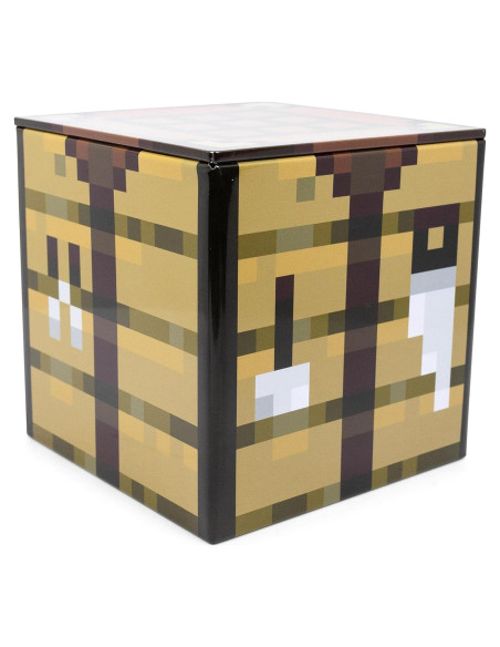 Caja de Almacenamiento Minecraft 10.16 cm Cuadrada Metal