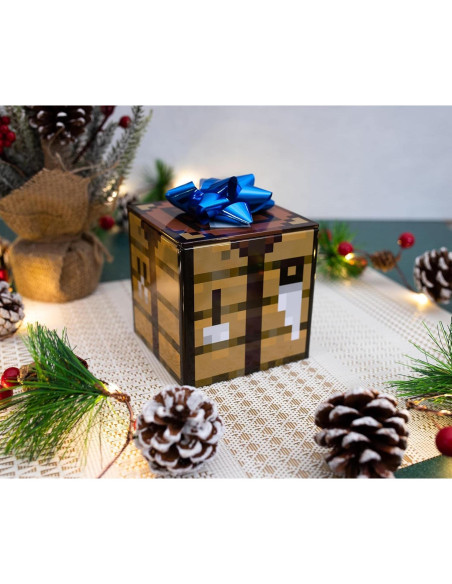 Caja de Almacenamiento Minecraft 10.16 cm Cuadrada Metal
