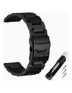 Banda de Acero Inoxidable Carbinox 22mm Ajustable para Reloj