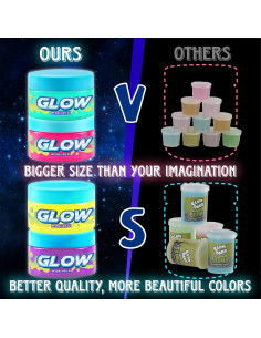Kit de Slime Brillante en la Oscuridad FunKidz 1.04L 4 Colores 2