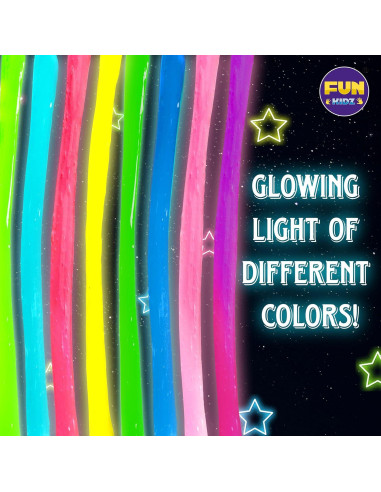 Kit de Slime Brillante en la Oscuridad FunKidz 1.04L 4 Colores