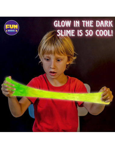 Kit de Slime Brillante en la Oscuridad FunKidz 1.04L 4 Colores