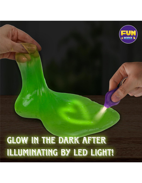 Kit de Slime Brillante en la Oscuridad FunKidz 1.04L 4 Colores