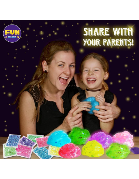 Kit de Slime Brillante en la Oscuridad FunKidz 1.04L 4 Colores