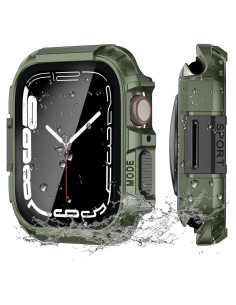 Funda Impermeable YIJDACASE para Apple Watch 44mm con Cristal Templado