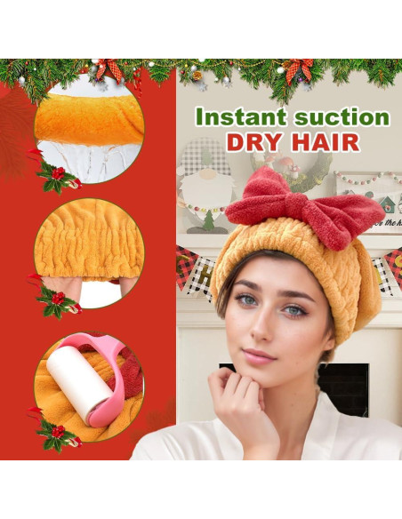 Toalla de Pelo Microfibra JUFFBOT Roja Secado Rápido 26.9x25.9cm