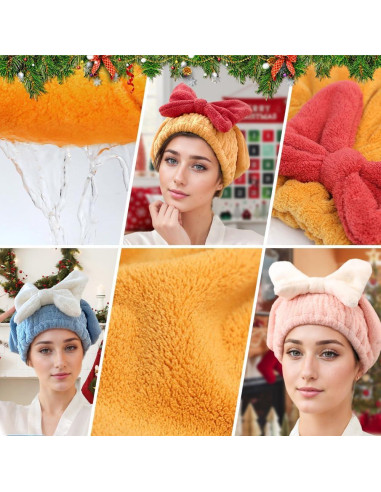 Toalla de Pelo Microfibra JUFFBOT Roja Secado Rápido 26.9x25.9cm