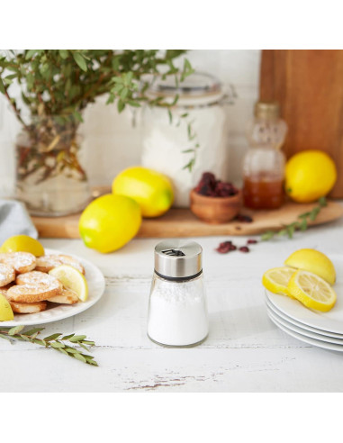 Shaker de Especias RSVP Internacional 148.9 ml Vidrio Acero