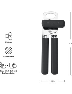 Abrebotellas Multifuncional KitchenAid 20.3 cm Acero Inoxidable 2