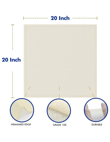 8 Paños de Queso Reutilizables New England Stories 50.8x50.8 cm