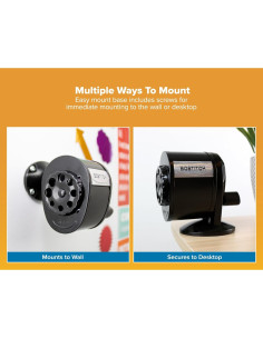 Afilador de Lápices Manual Bostitch MPS1-BLK Montaje en Pared 2