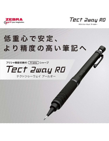 Lápiz Mecánico Zebra P-MA141-DBK 0.5mm Negro Oscuro