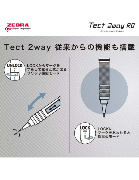 Lápiz Mecánico Zebra P-MA141-DBK 0.5mm Negro Oscuro