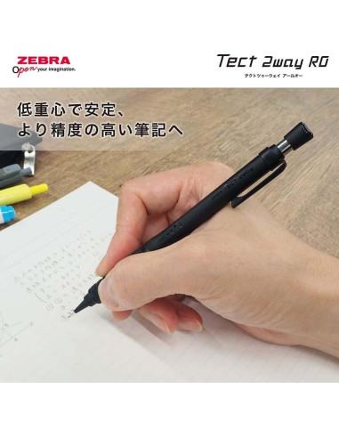 Lápiz Mecánico Zebra P-MA141-DBK 0.5mm Negro Oscuro