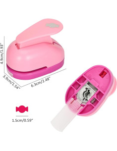 Juego de Troqueles de Manualidades Katfort 8 Piezas 1.5 cm 2