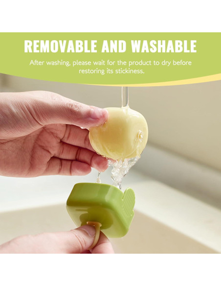 Rodillo Quitapelusas Reutilizable KEYCHAD Verde y Beige